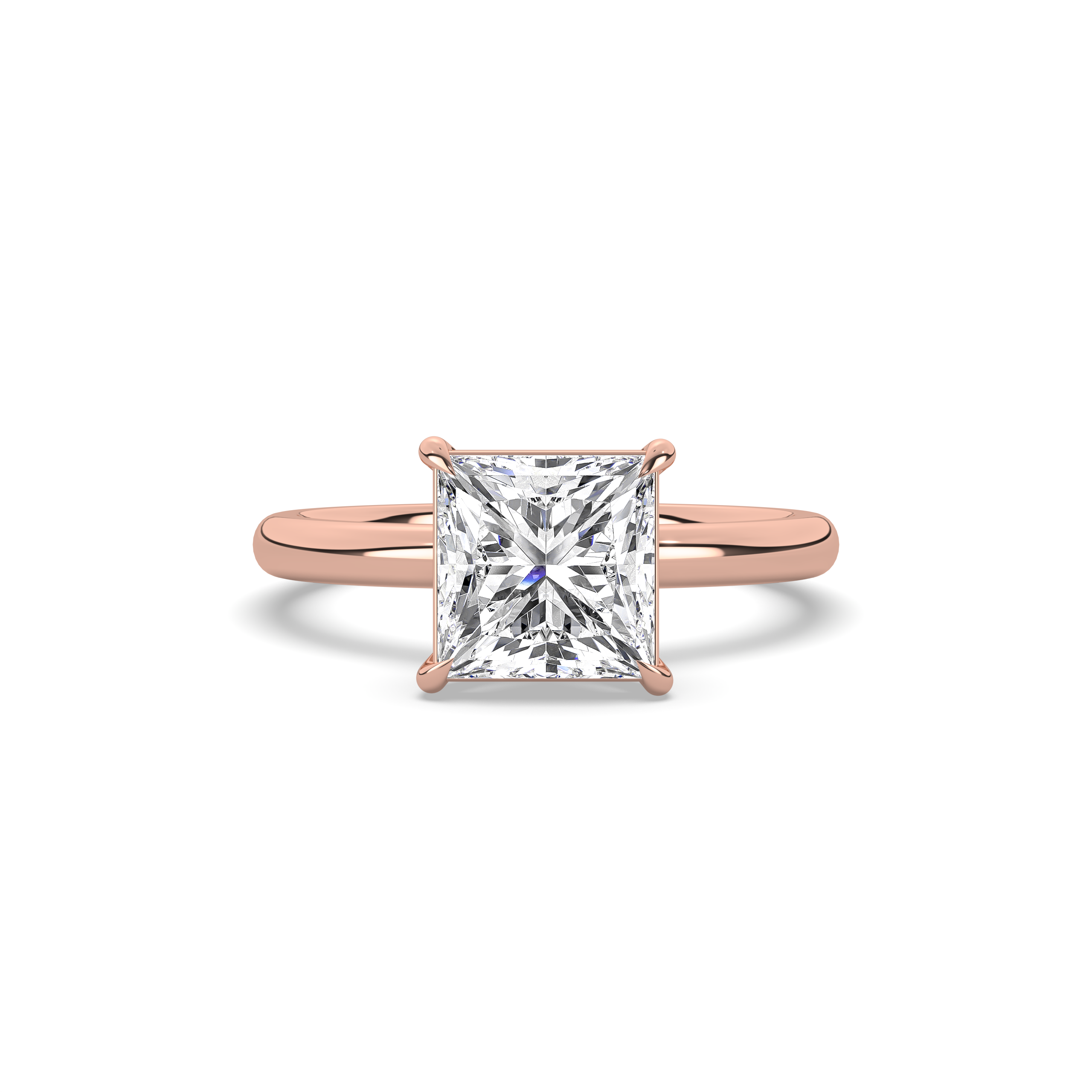 Princess Diamond Solitaire Engagement Ring