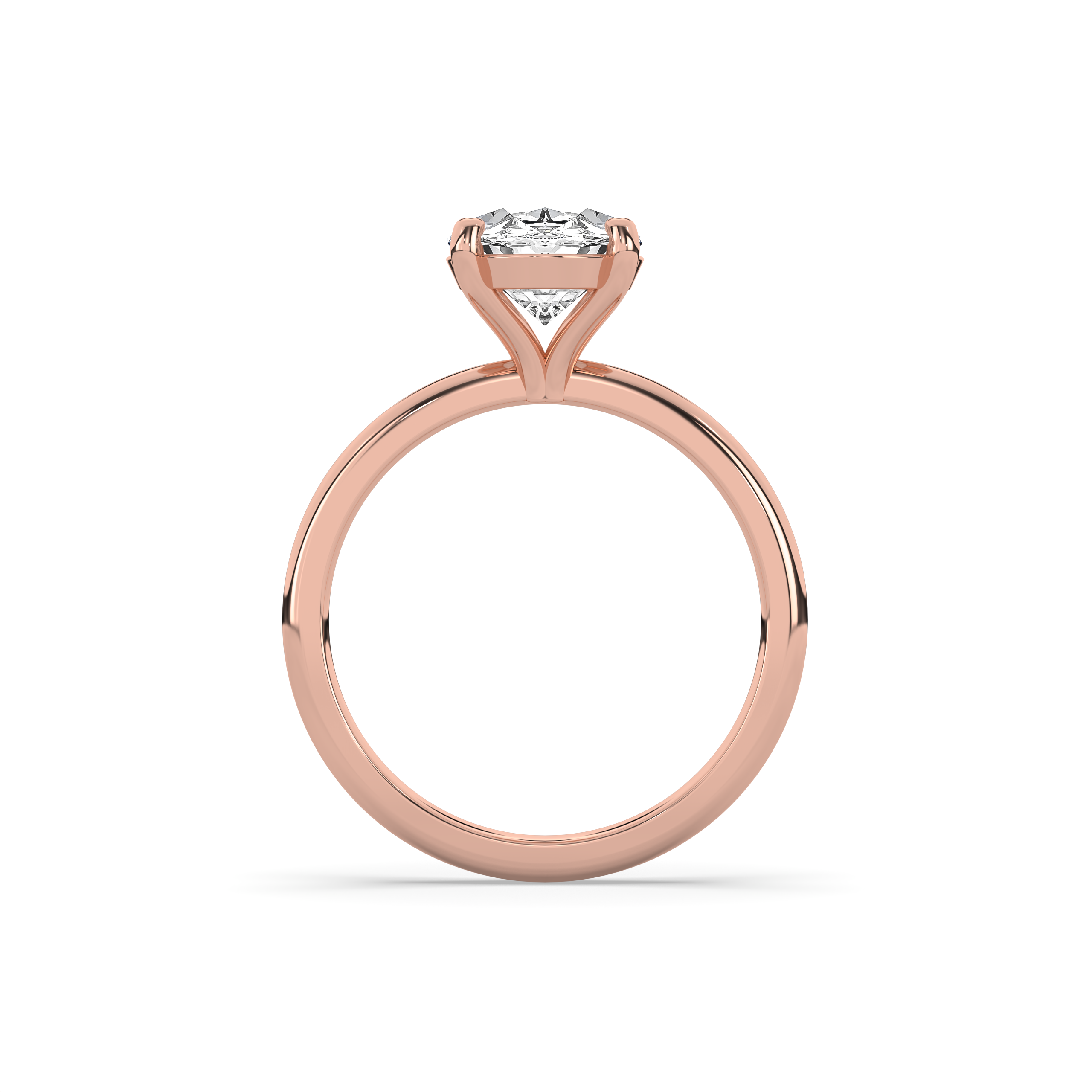 Oval Martini Solitaire Engagement Ring