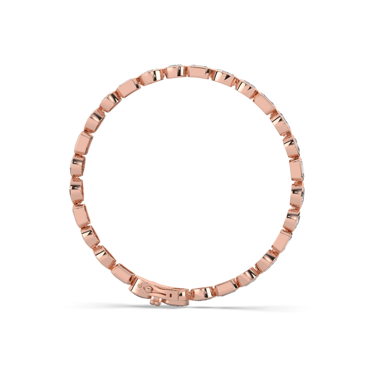 The Bezel Mixed-Cut Diamond Tennis Bracelet