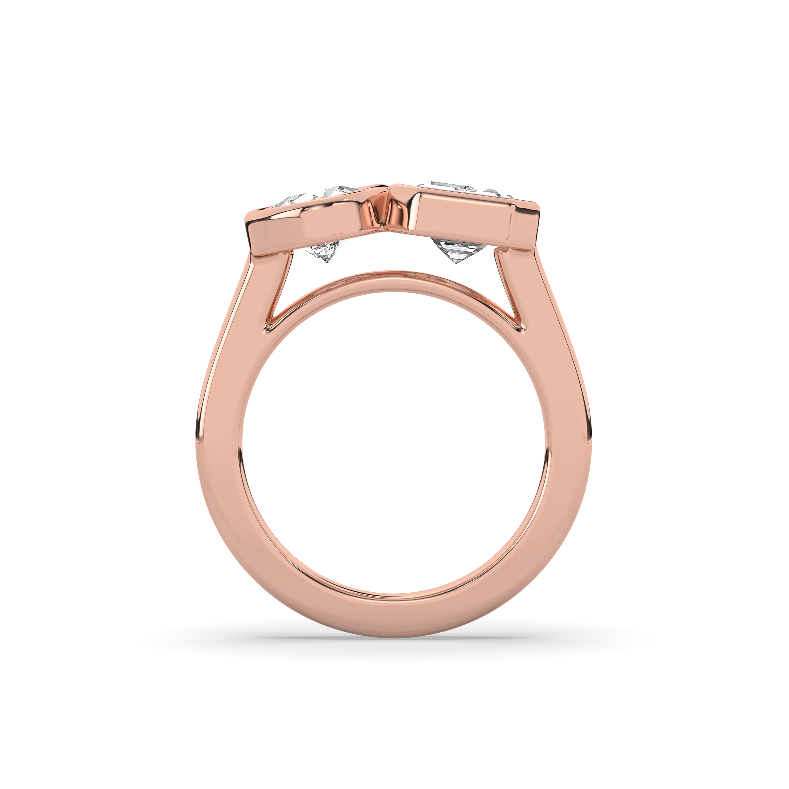 Toi Et Moi Bezel Signet Ring