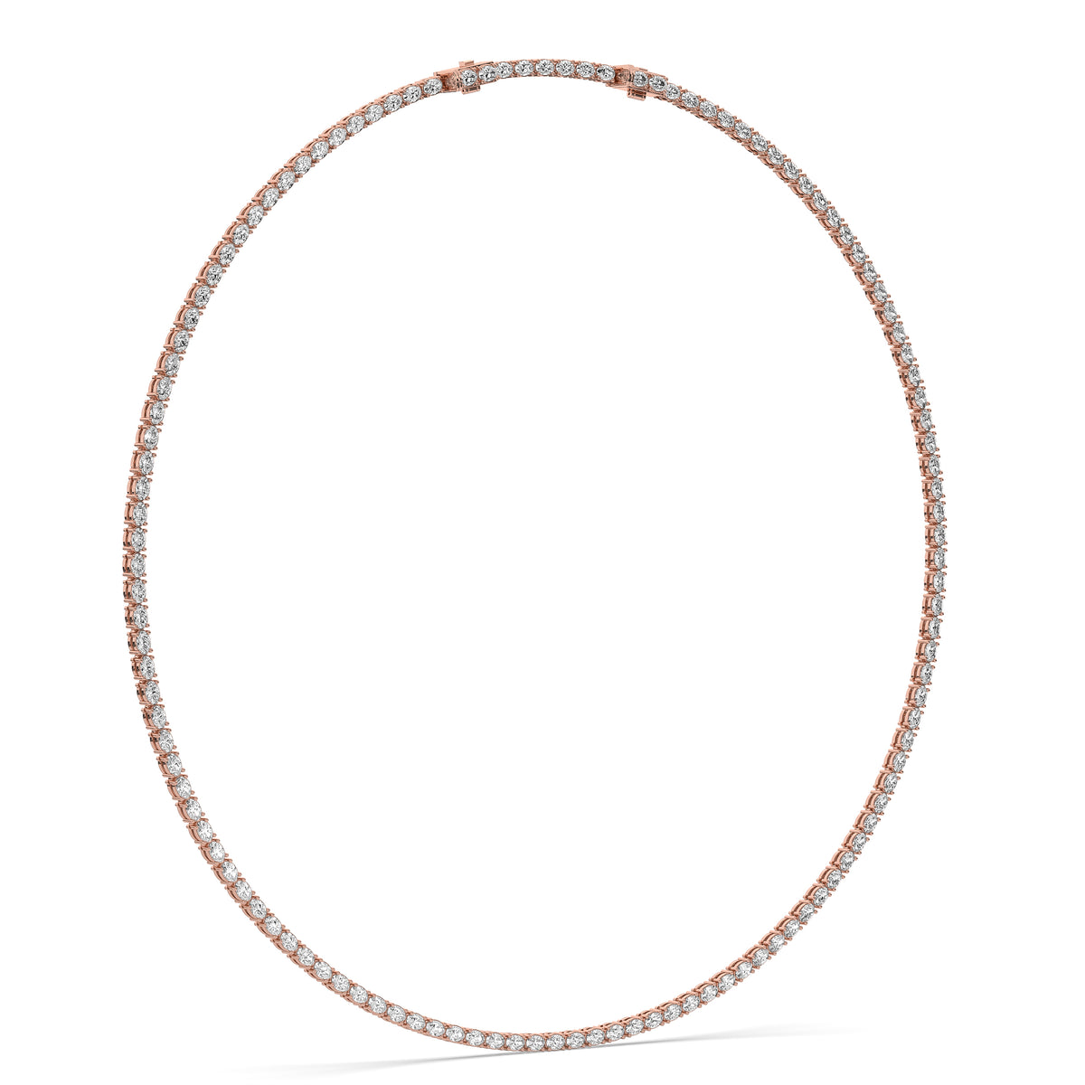 The Oval Diamond Tennis Necklace