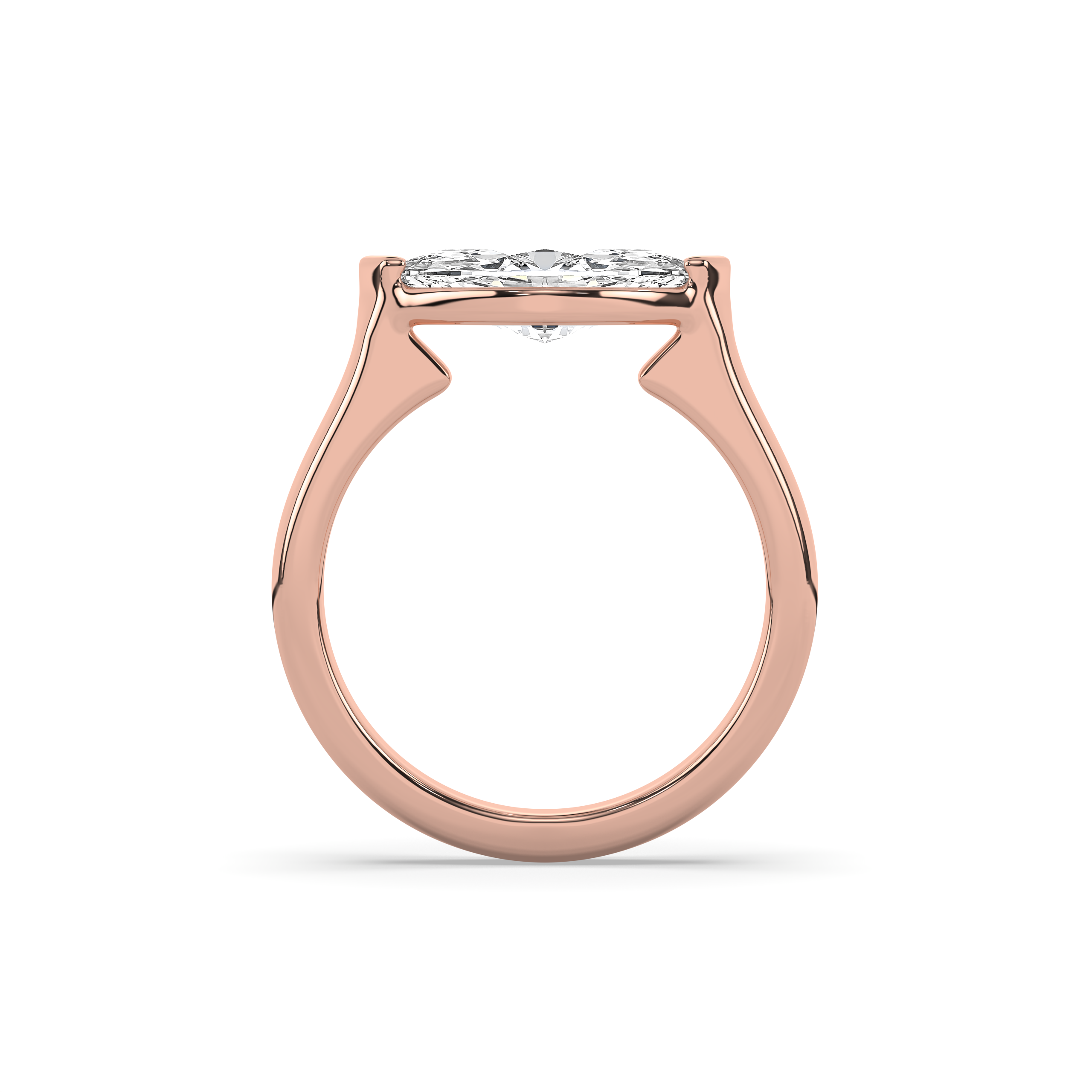Marquise Floating Solitaire Ring