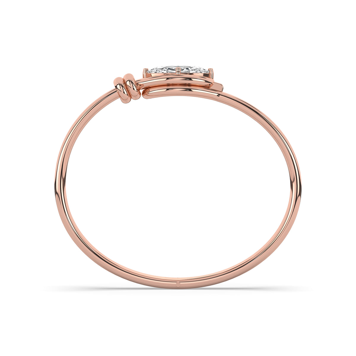 Alma — Elongated Oval Diamond Bangle