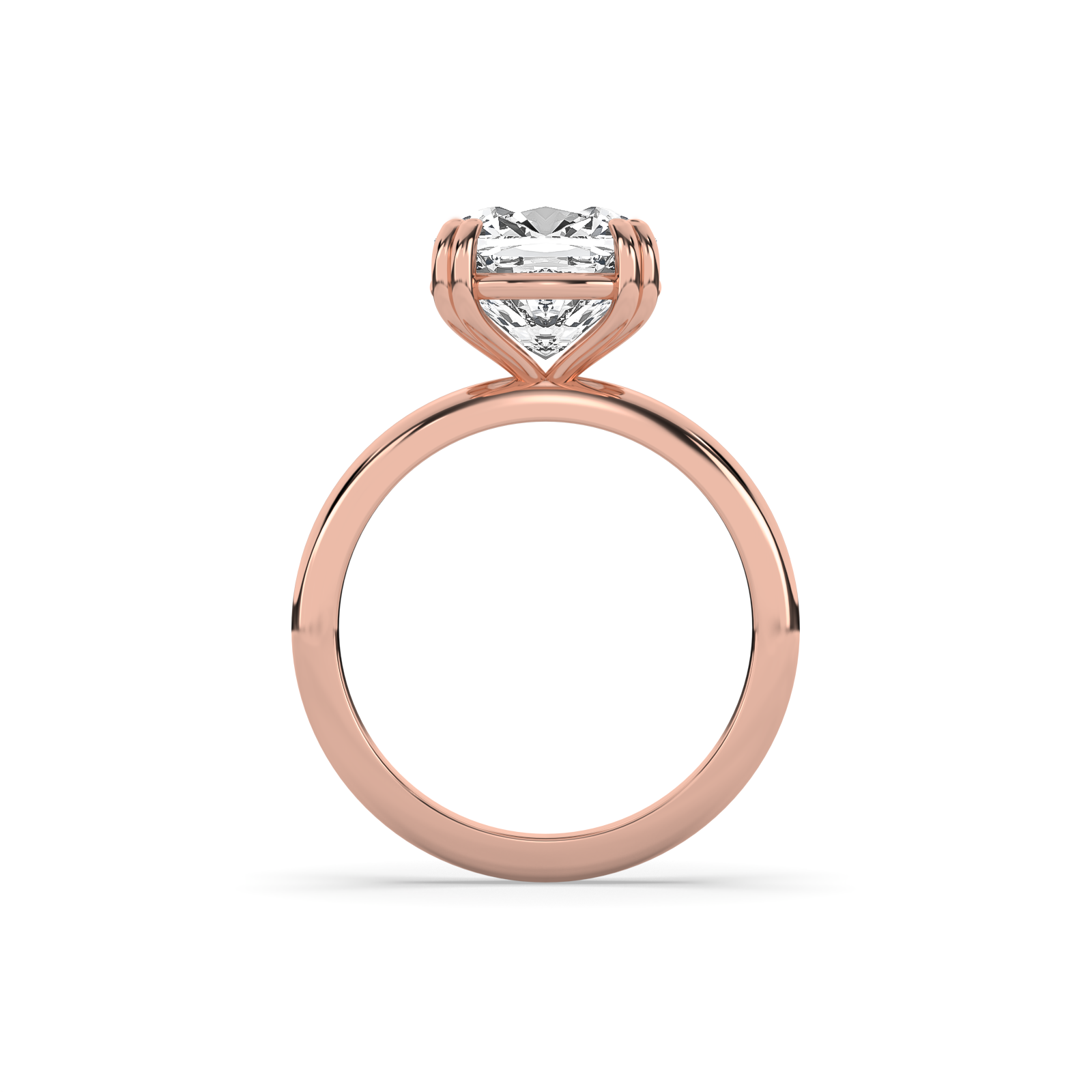 Cushion Double Prong Solitaire Engagement Ring