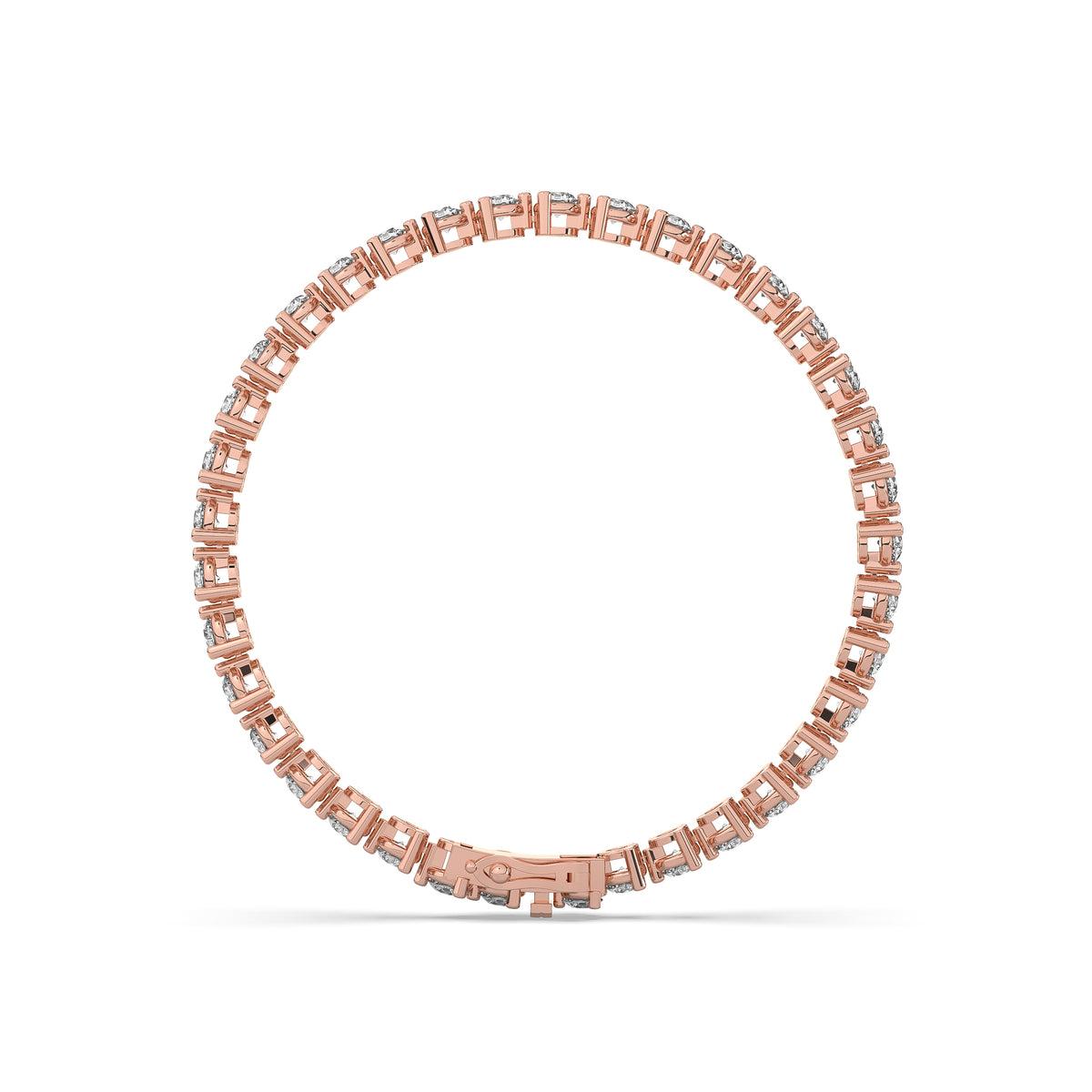 The Three Prong Diamond Bangle Bracelet