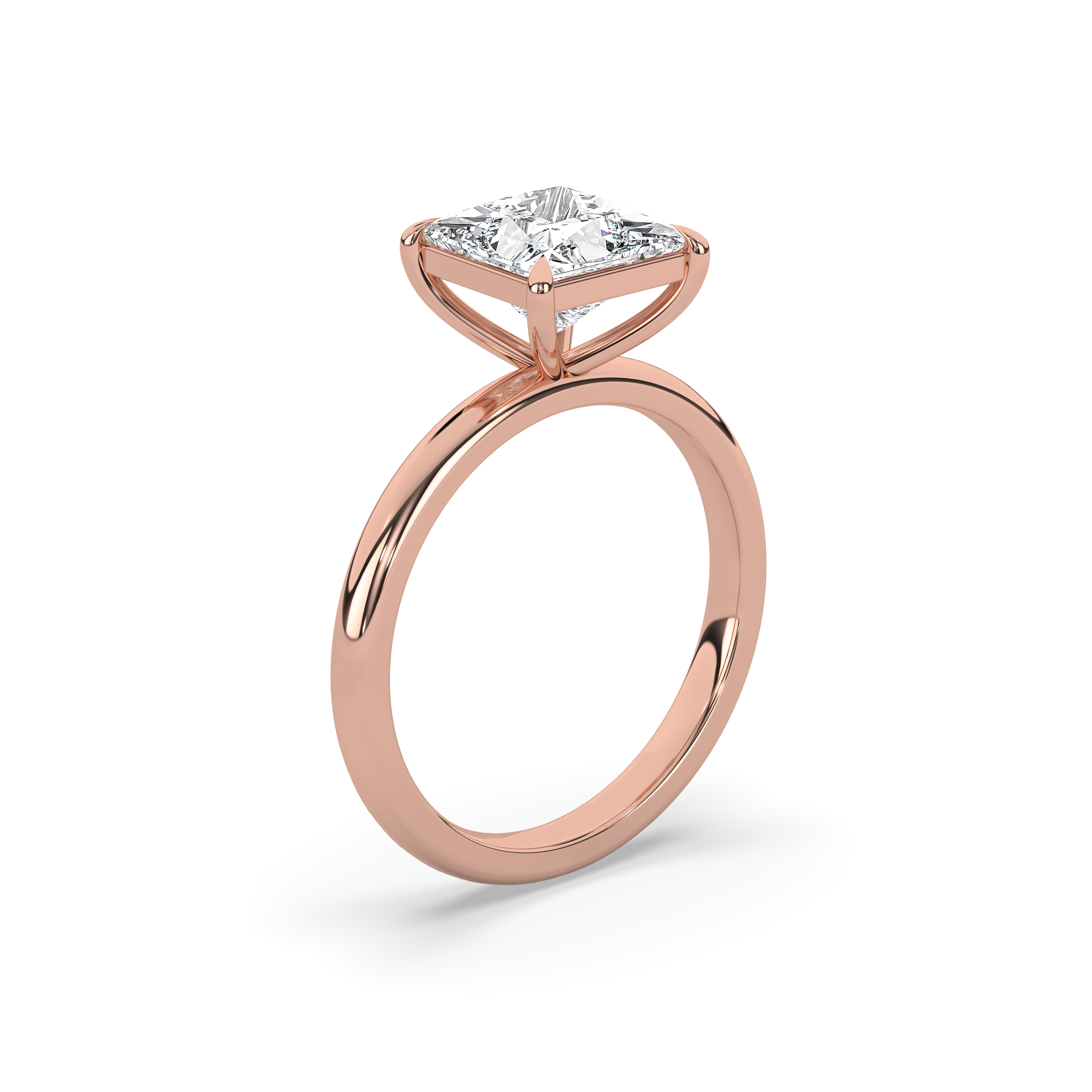 Princess Diamond Solitaire Engagement Ring