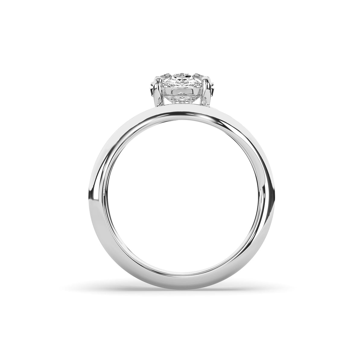 The Oval Diamond Wave Ring