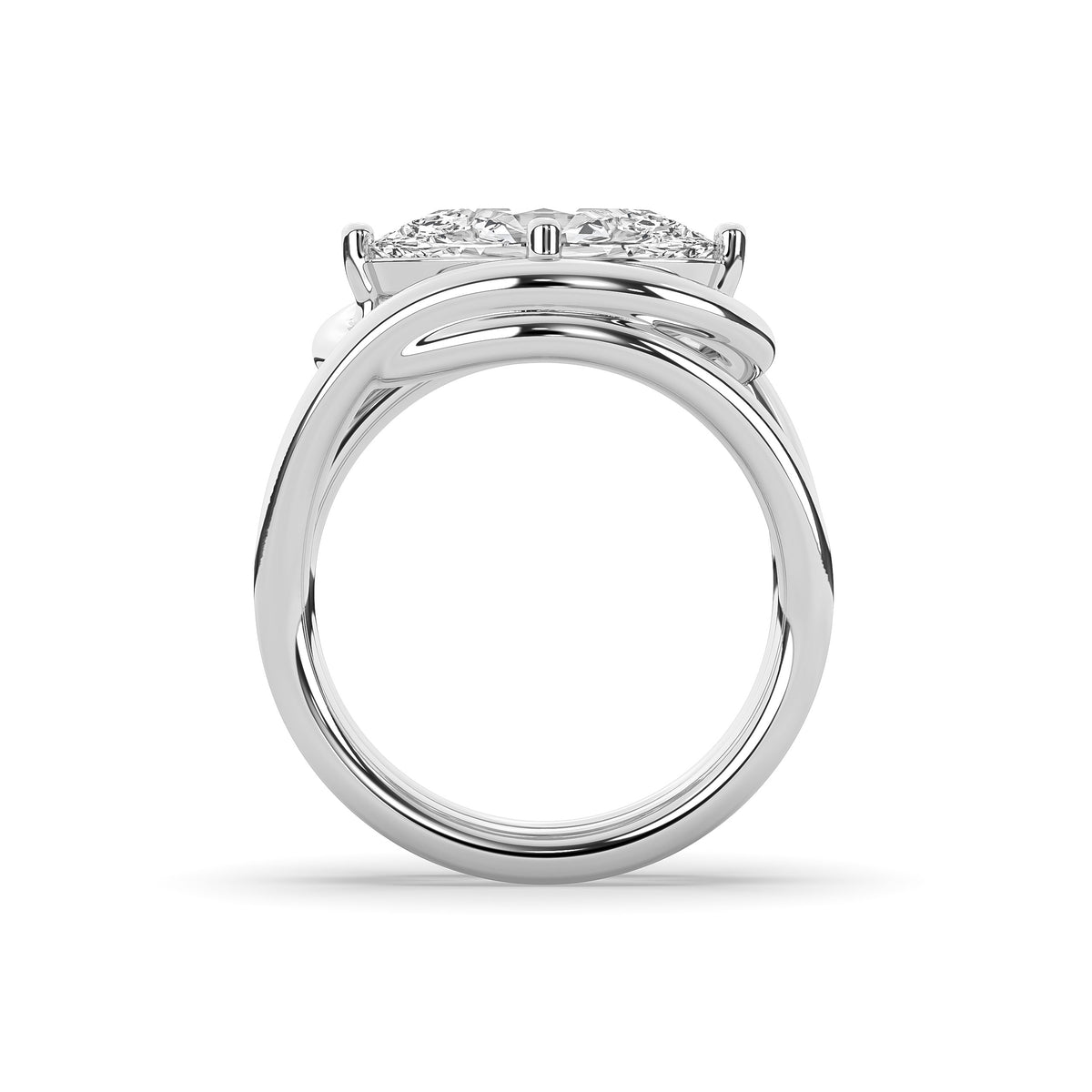 The East-West Oval Diamond Statement Ring
