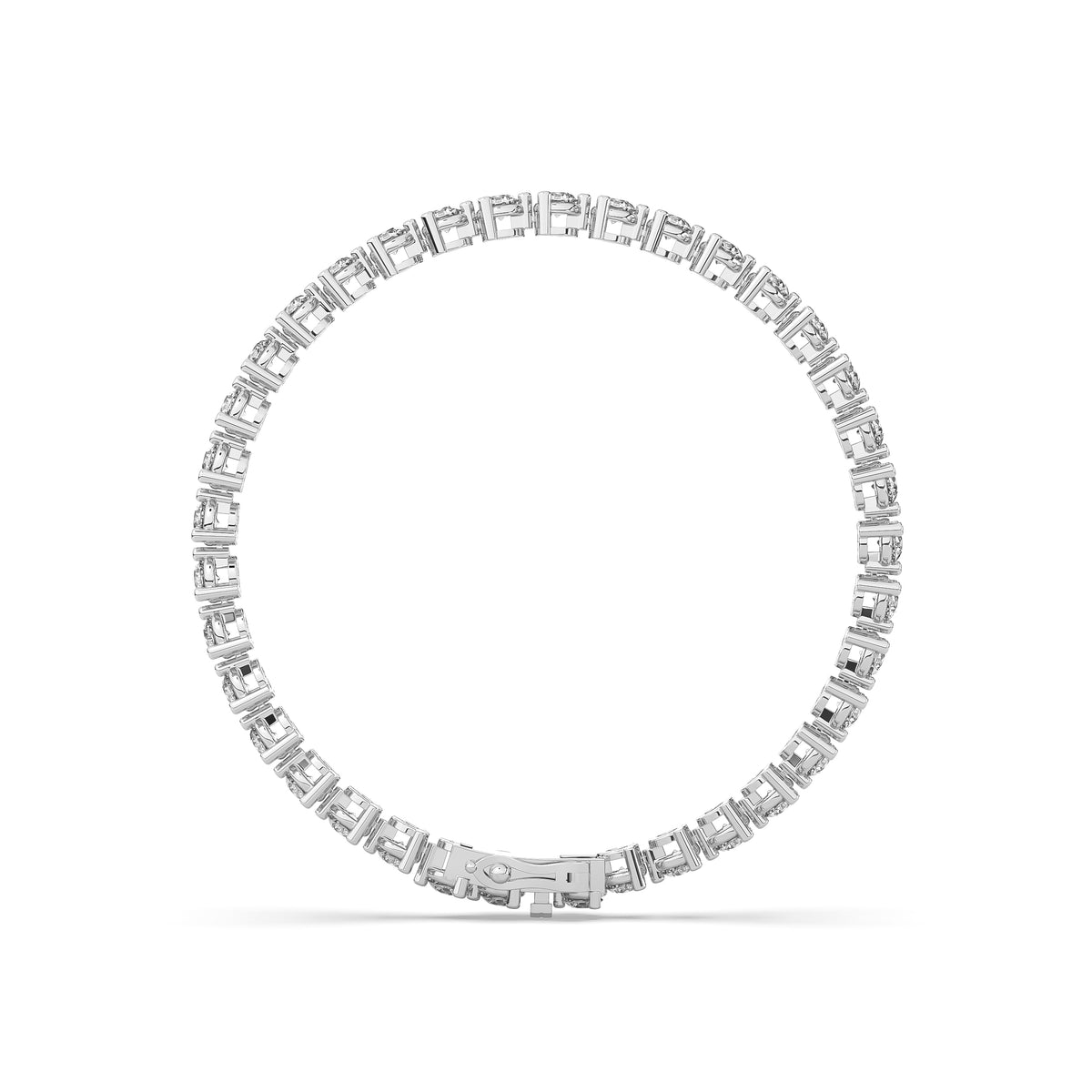 The Three Prong Diamond Bangle Bracelet