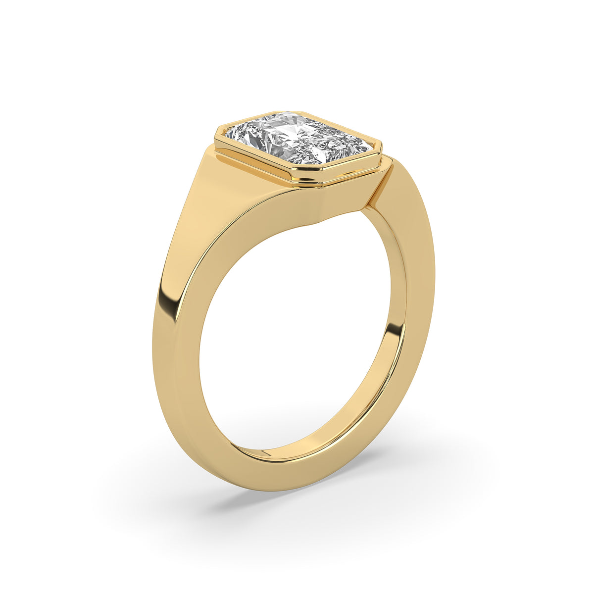 The Radiant-Cut Diamond Signet Ring