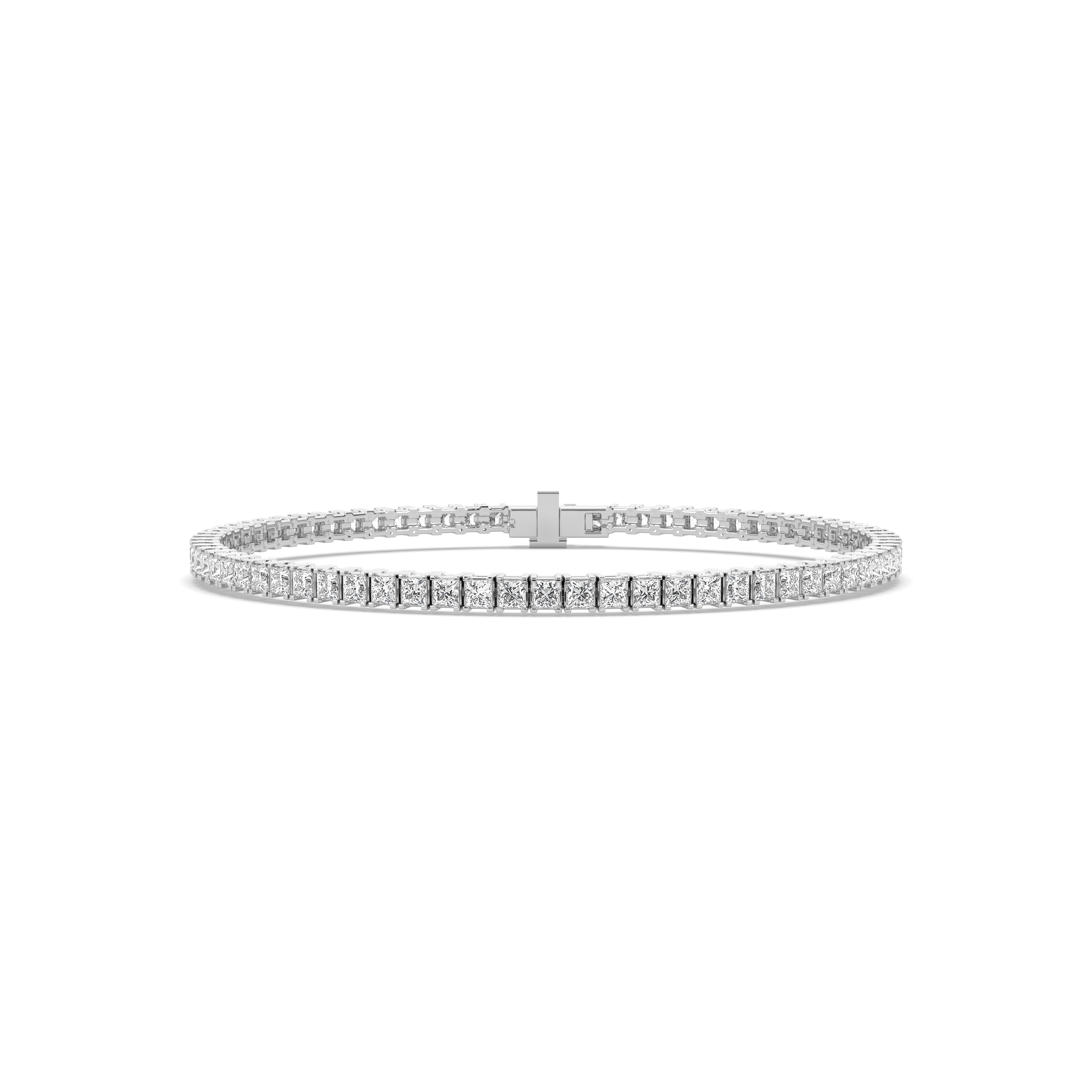 Princess Cut Diamond Tennis Bracelet
