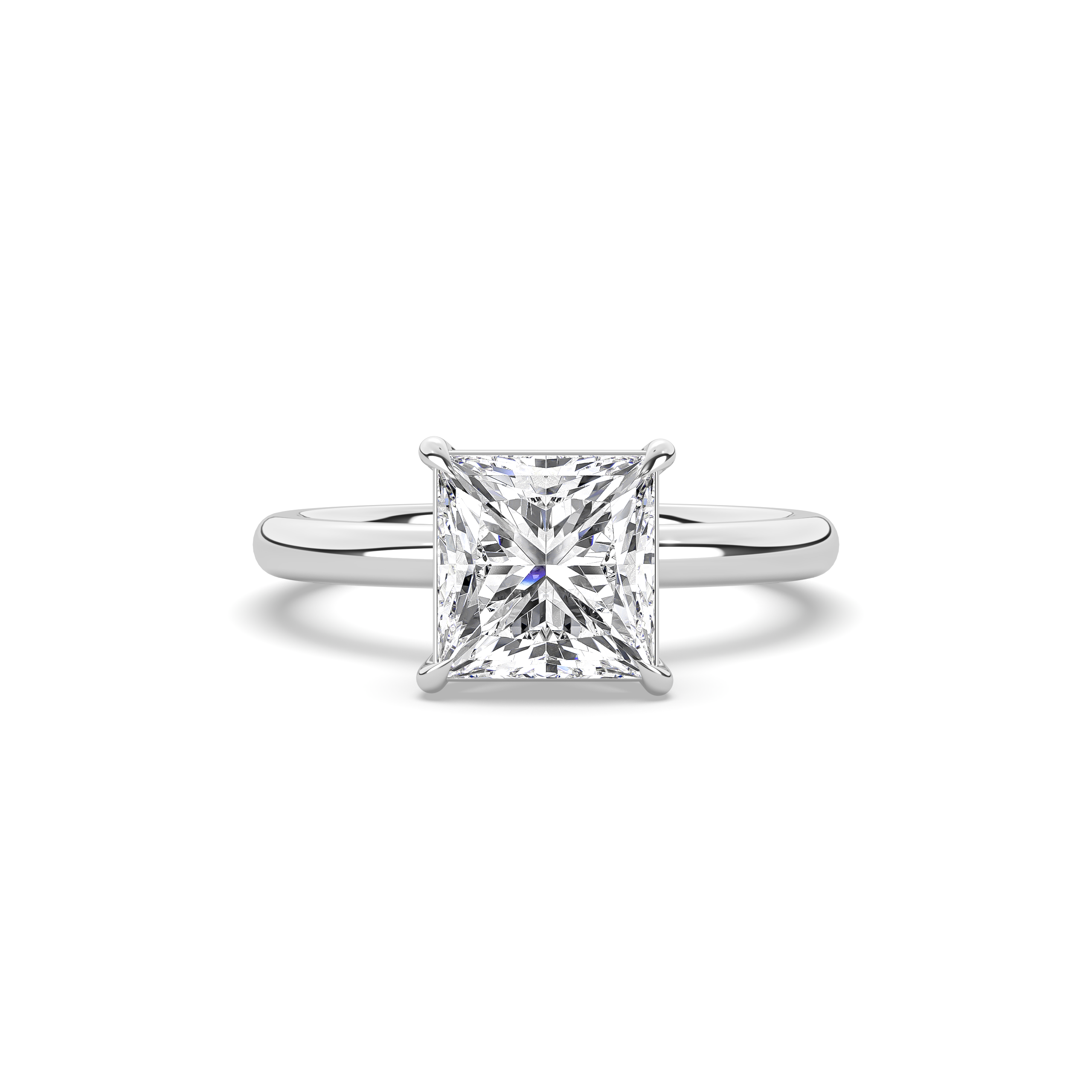 Princess Diamond Solitaire Engagement Ring