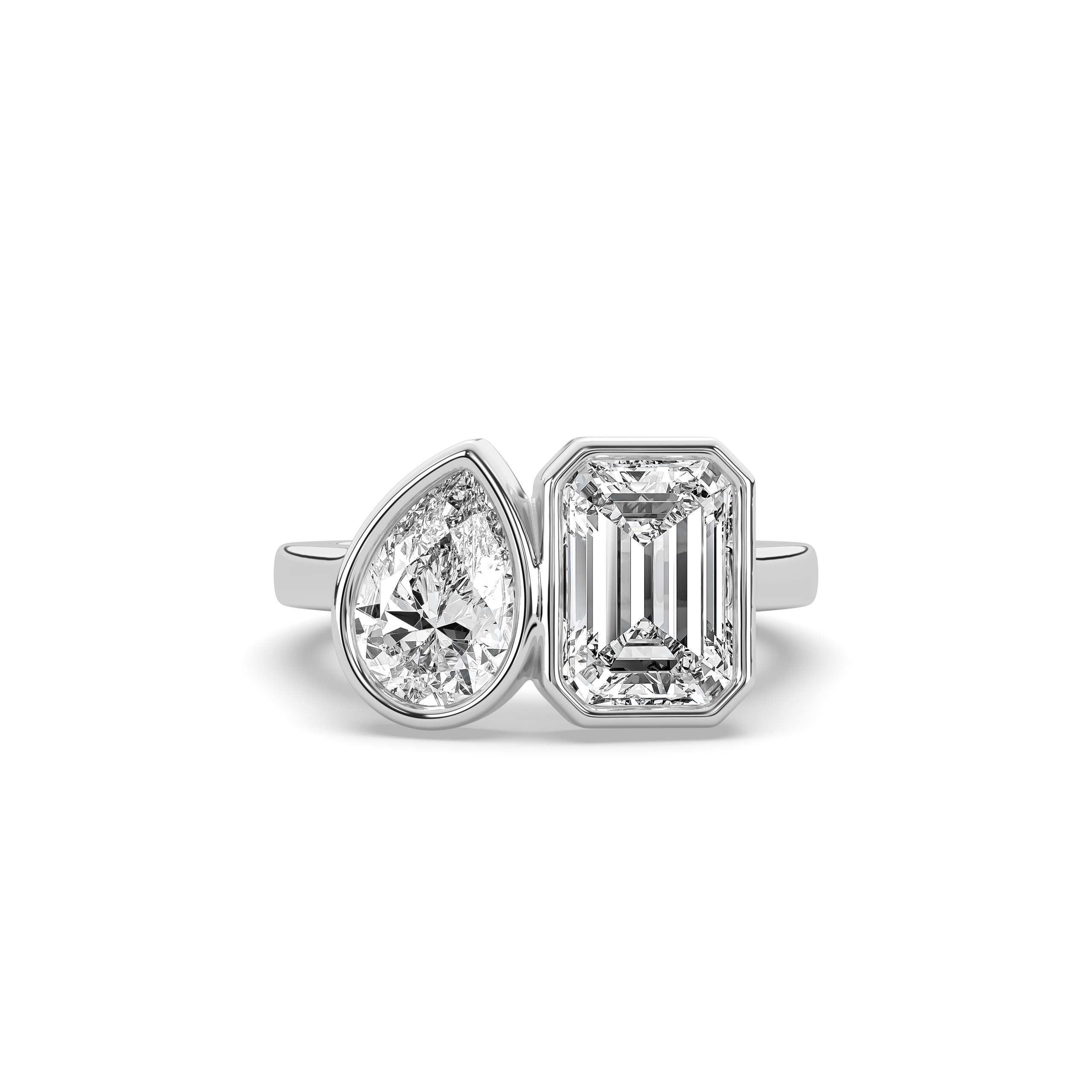 Toi Et Moi Bezel Signet Ring