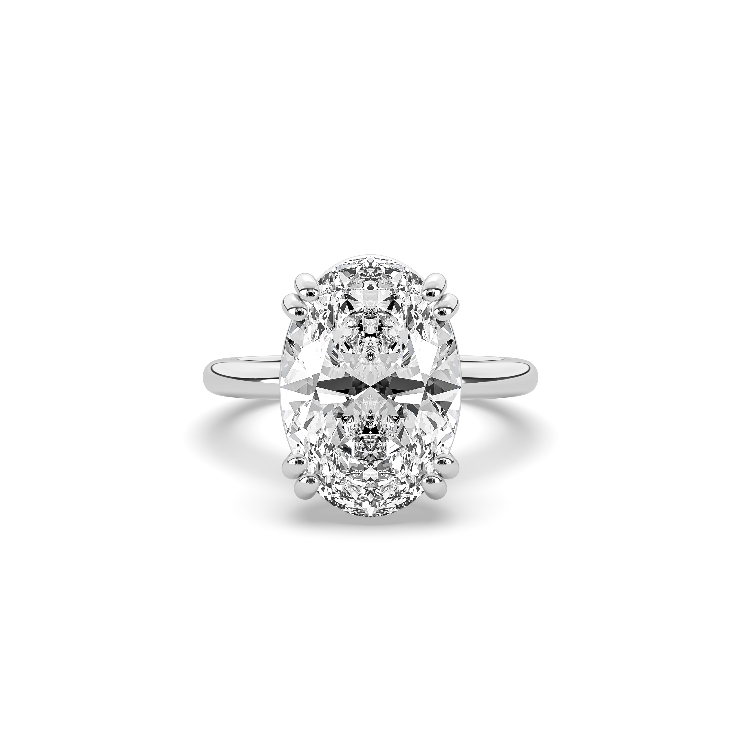Double Prong Solitaire Engagement Ring