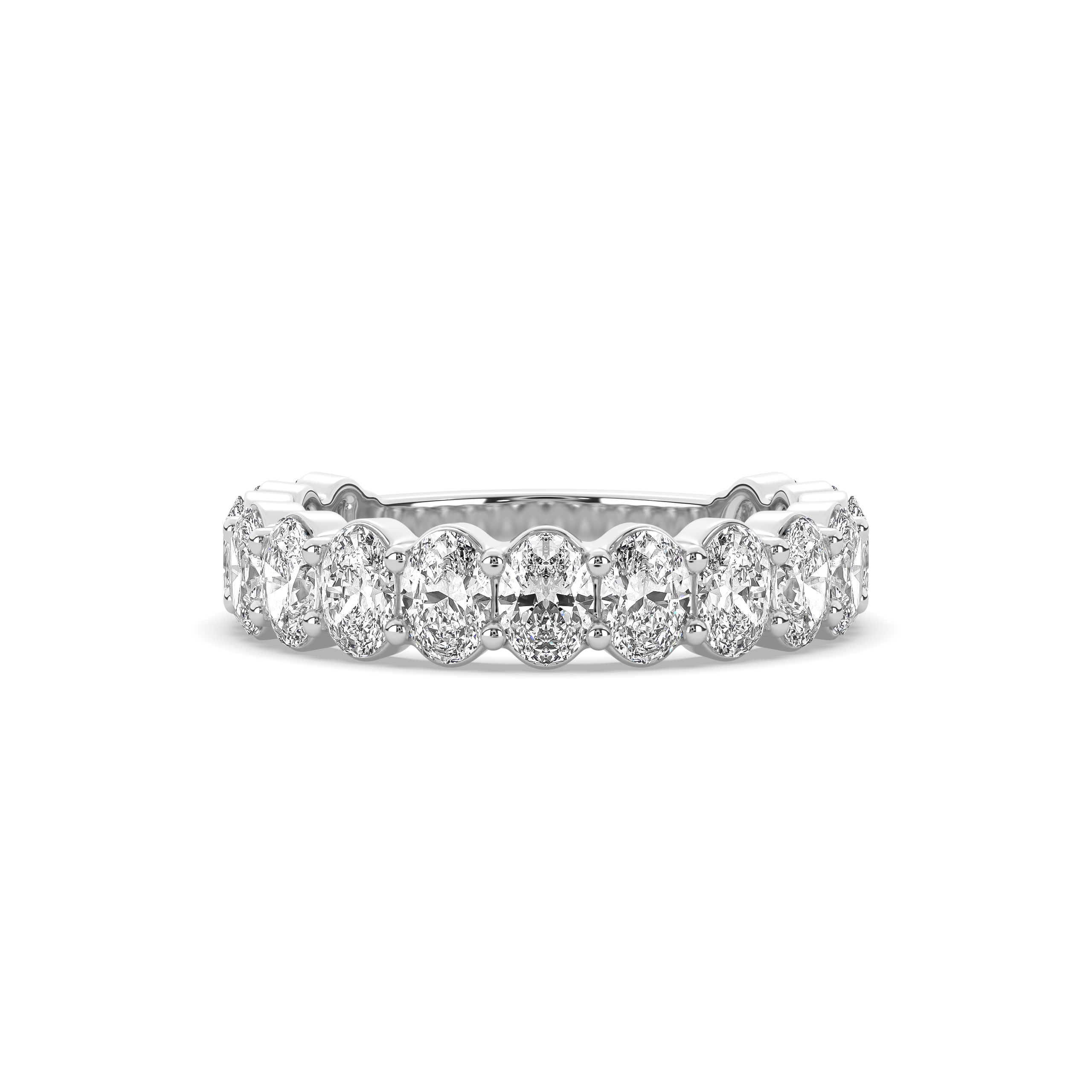 Oval Diamond 3/4 Band