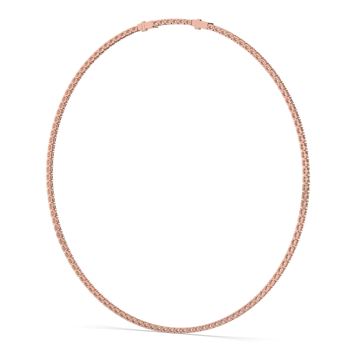 The Oval Diamond Tennis Necklace