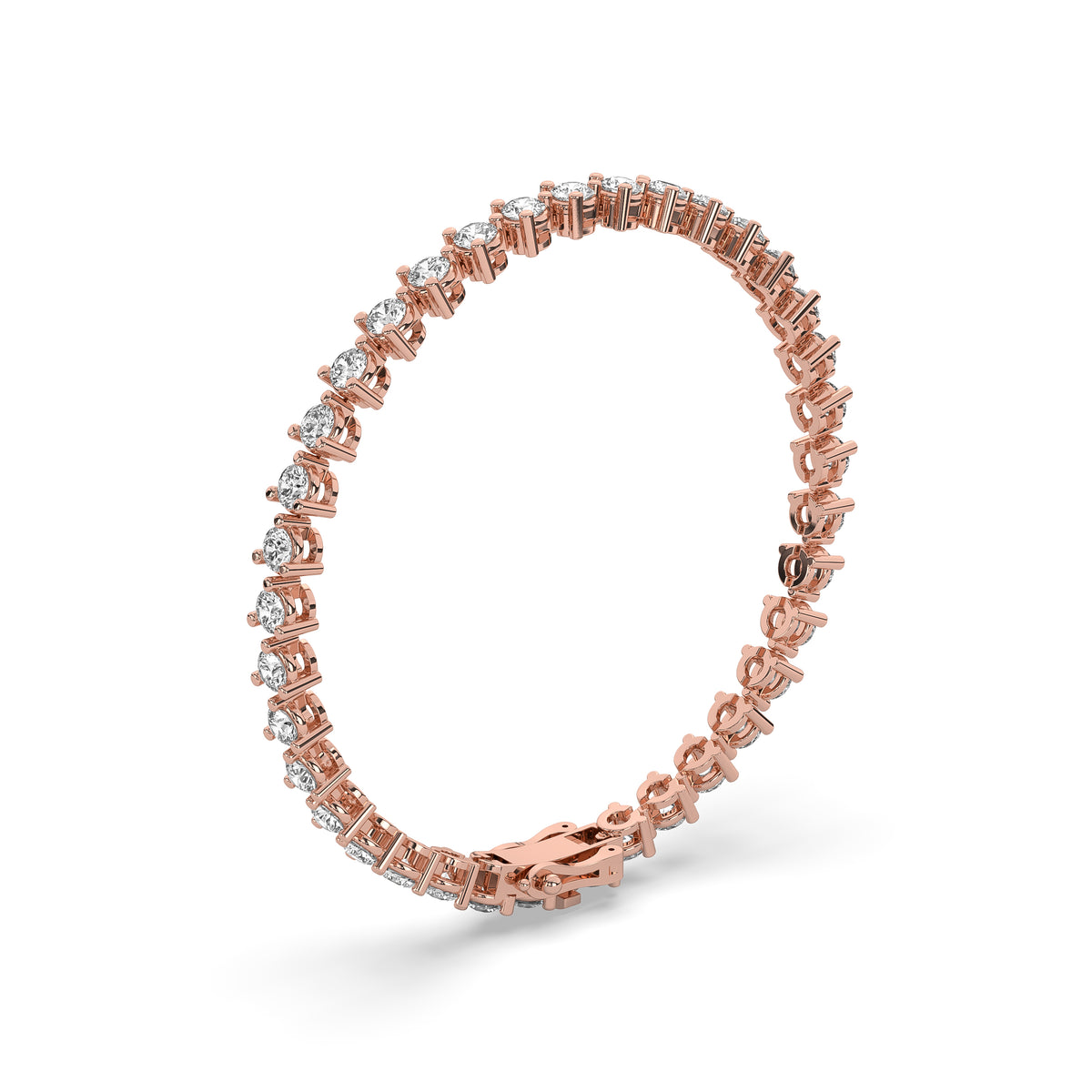 The Three Prong Diamond Bangle Bracelet