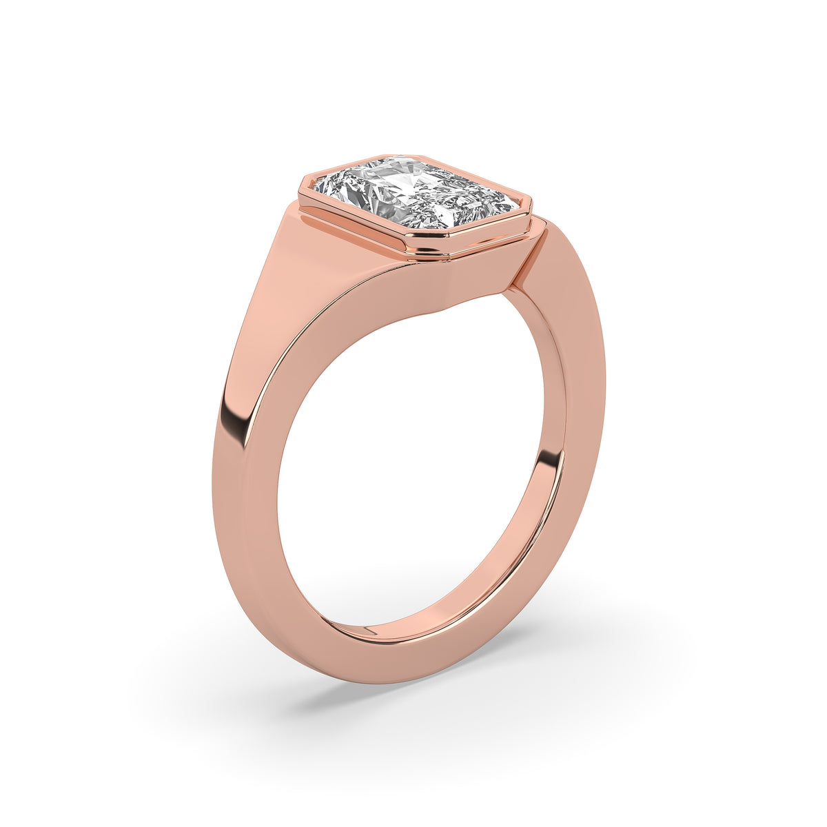 The Radiant-Cut Diamond Signet Ring