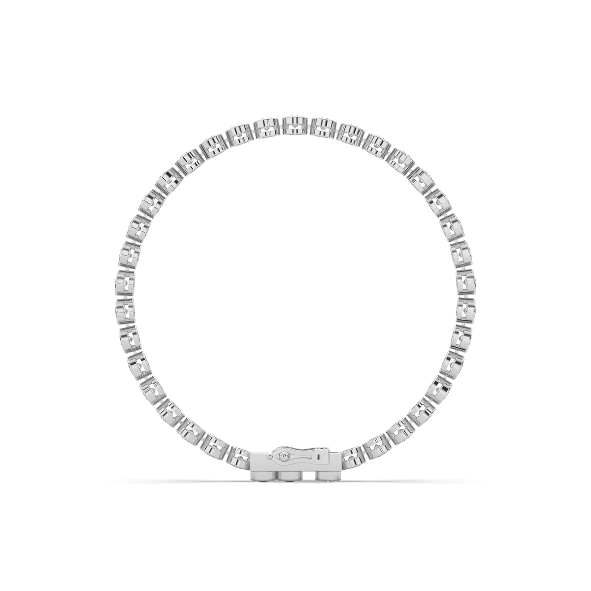 The Round Diamond Bezel Tennis Bracelet