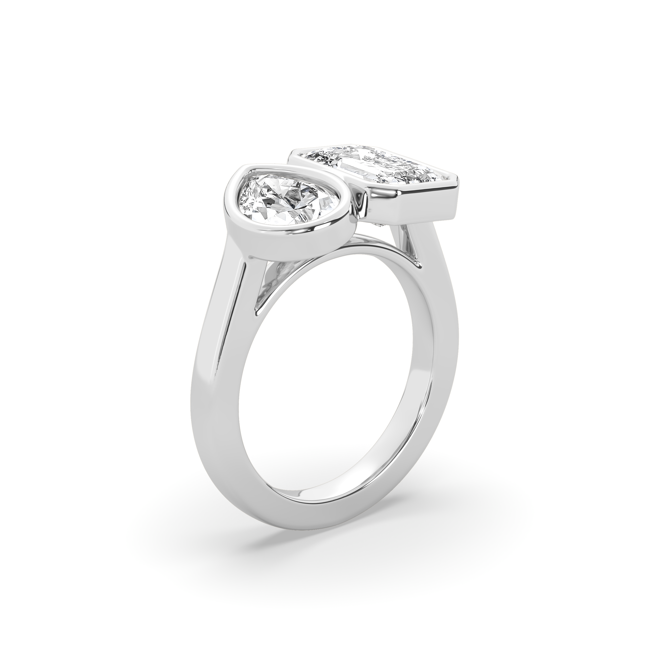 Toi Et Moi Bezel Signet Ring