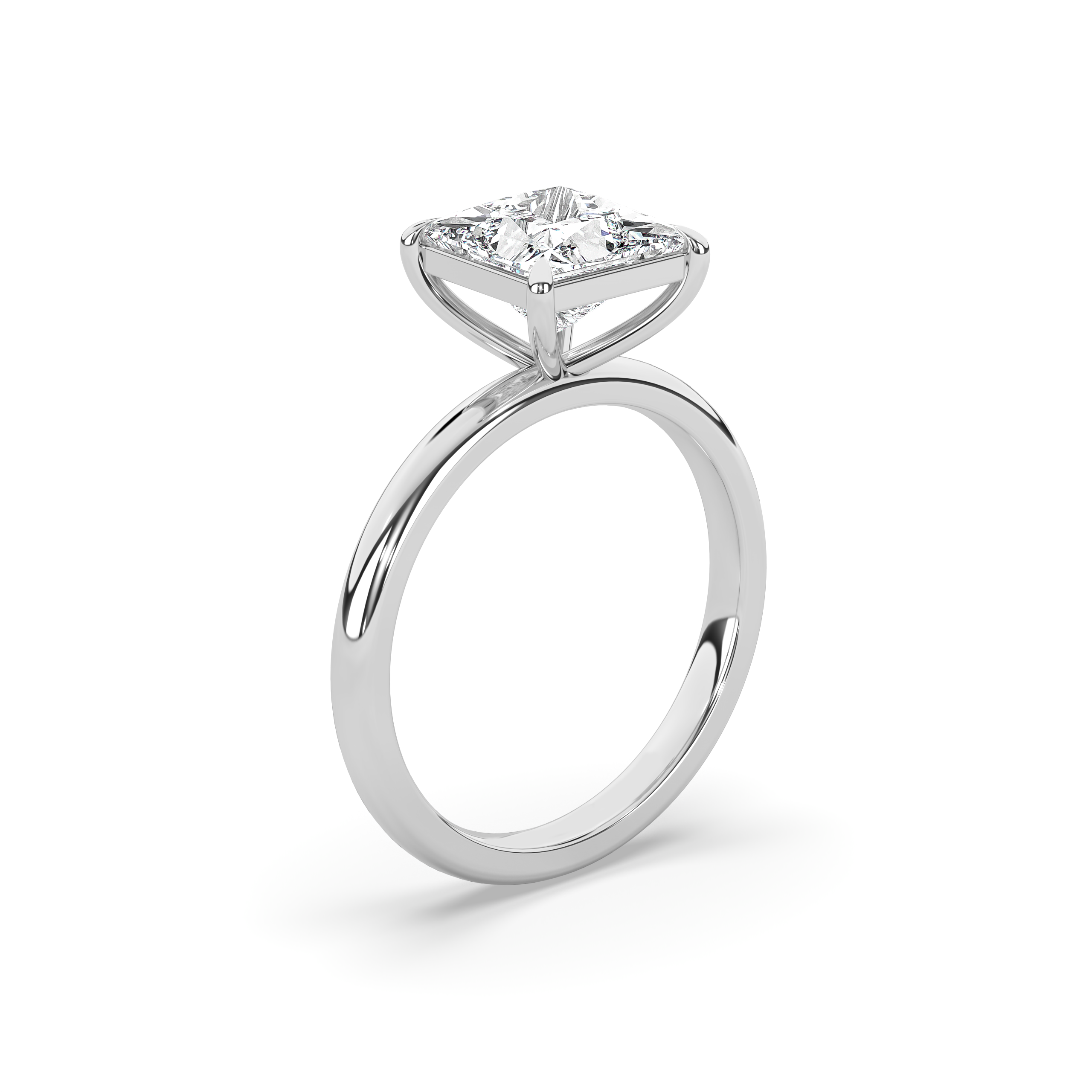Princess Diamond Solitaire Engagement Ring
