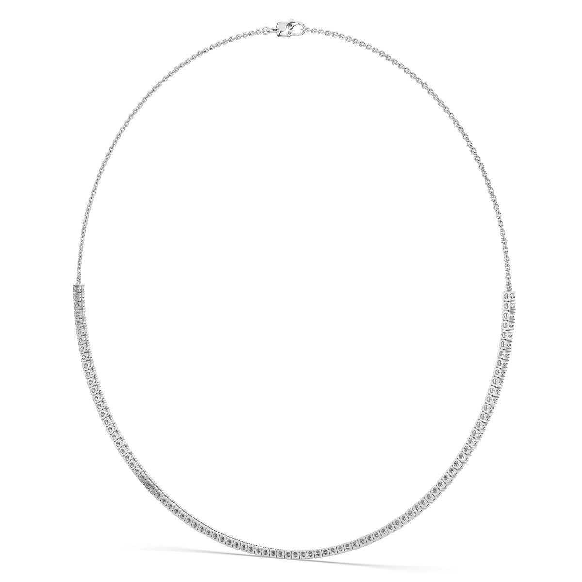 The Classic Half Tennis Necklace