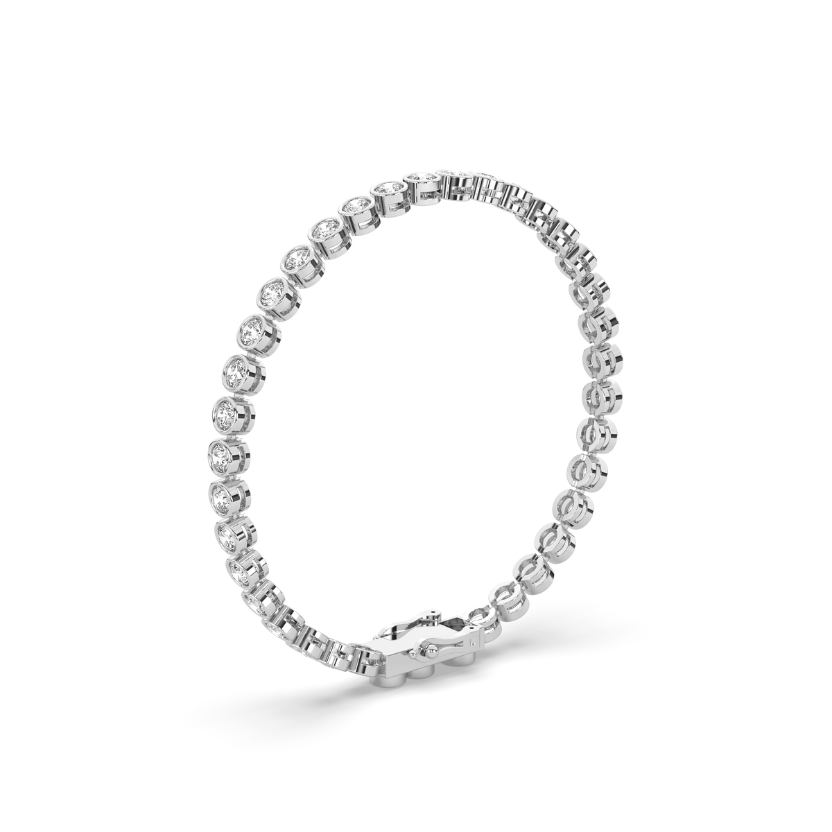 The Round Diamond Bezel Tennis Bracelet