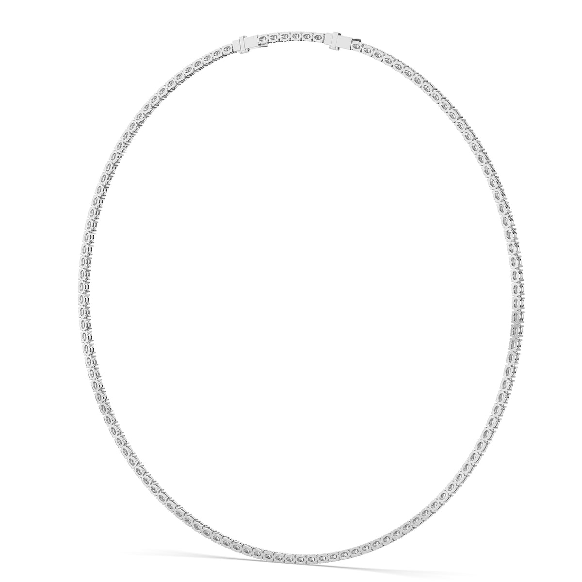 The Oval Diamond Tennis Necklace