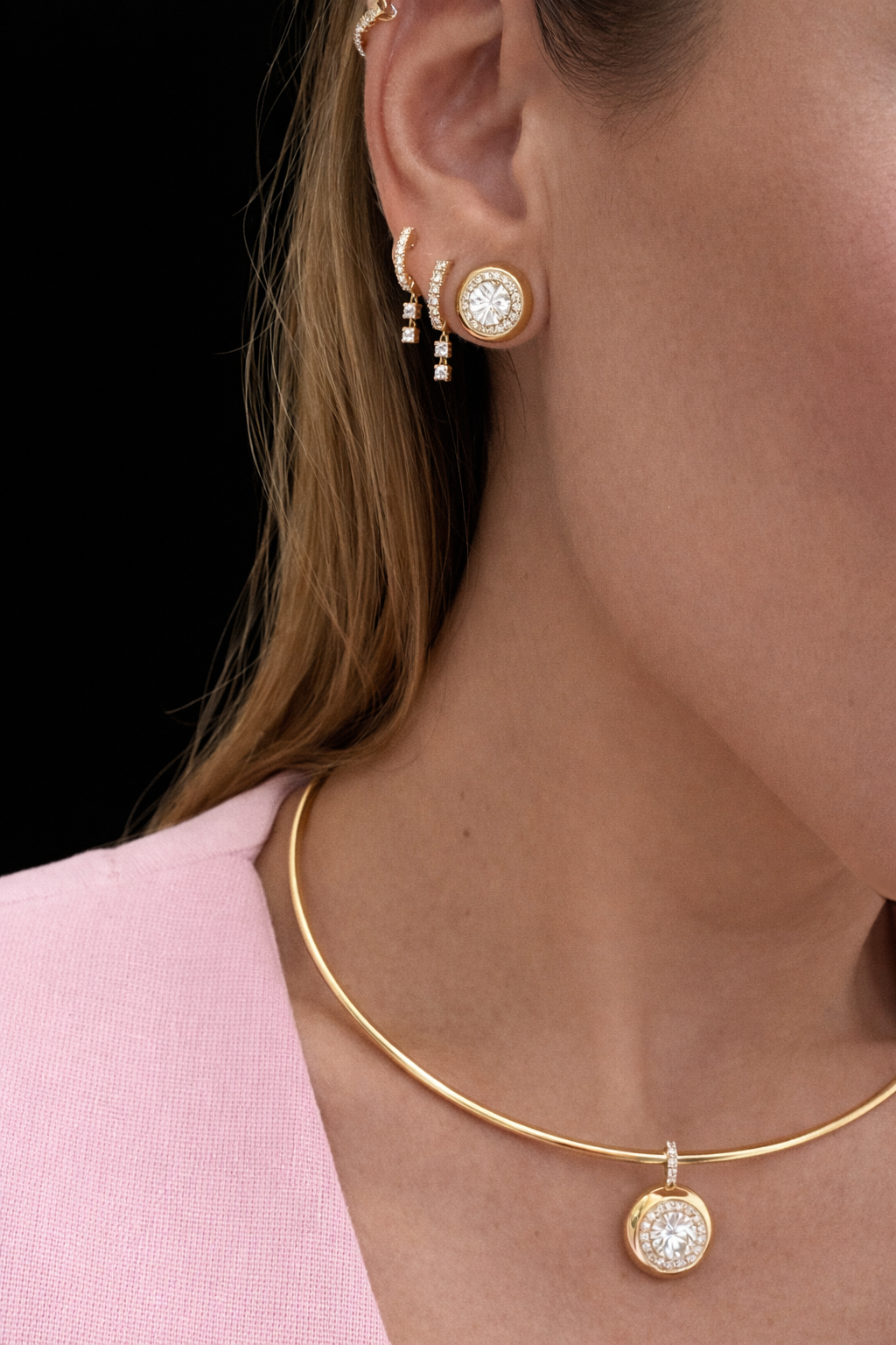 Diana Pendant Collar Necklace