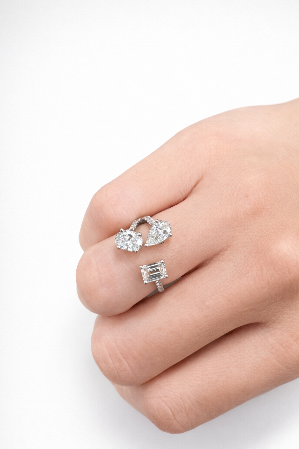 Multi Shape Open Statement Ring