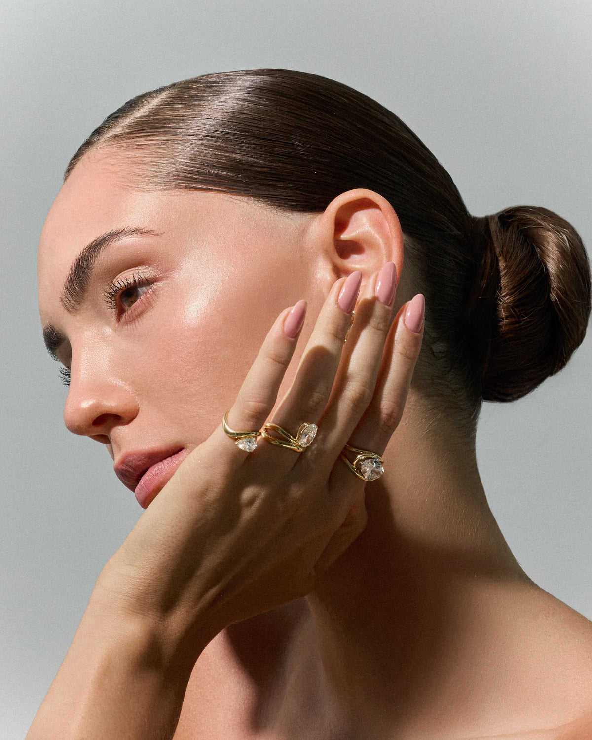 The Oval Diamond Wave Ring