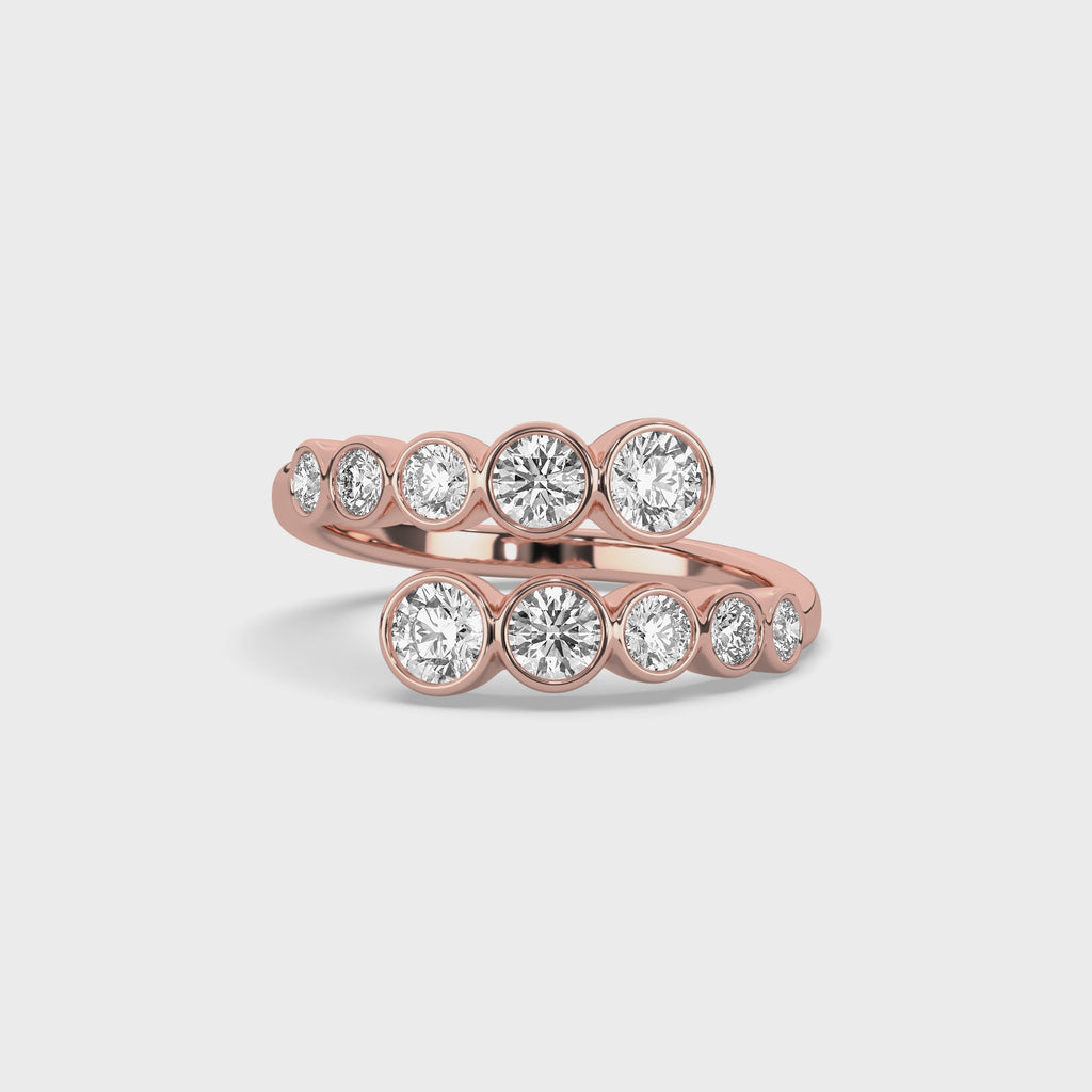 Bezel Diamond Wrap Ring