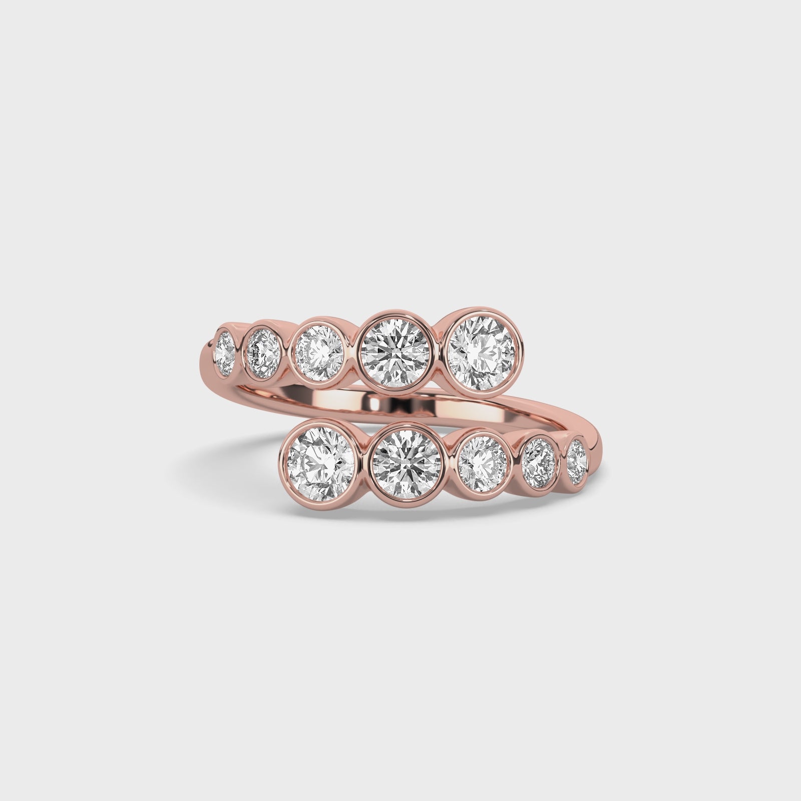 Bezel Diamond Wrap Ring