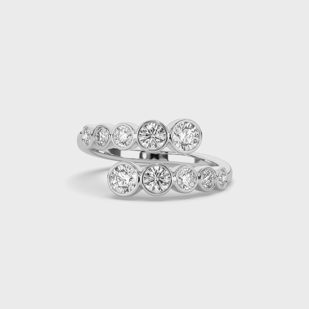 Bezel Diamond Wrap Ring