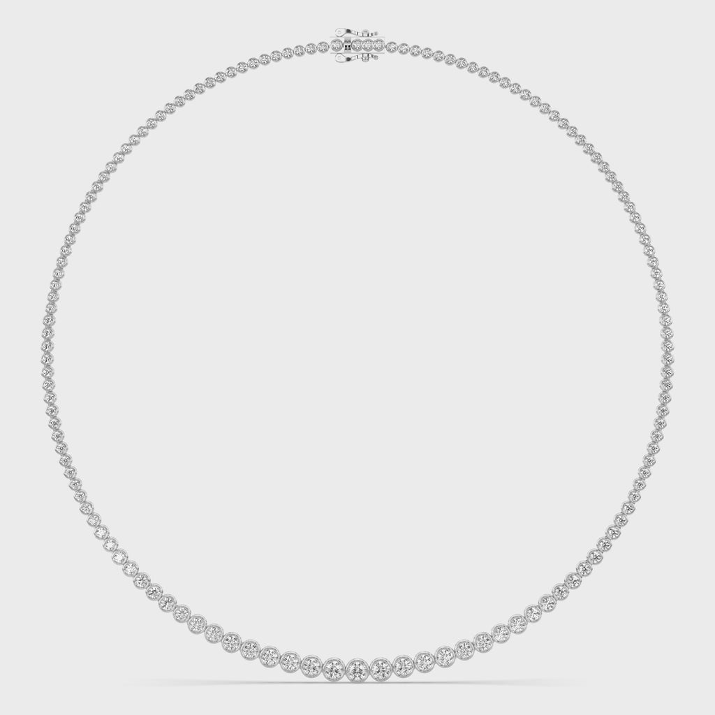 Diamond Graduated Tennis Necklace