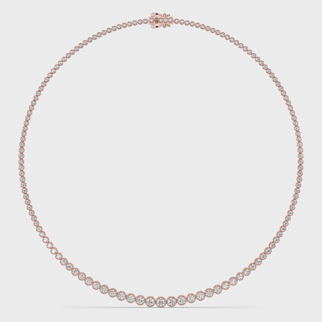 Diamond Graduated Tennis Necklace